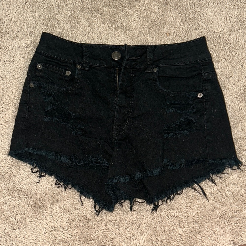 American Eagle High Rise Festival Jean Shorts